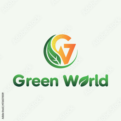 Green world logo