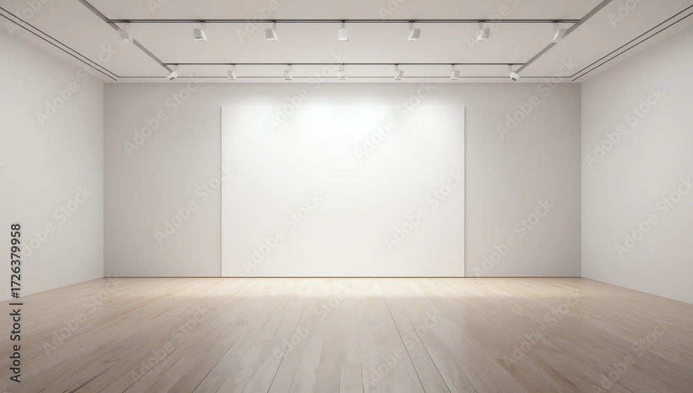 Obraz premium Room with empty banner