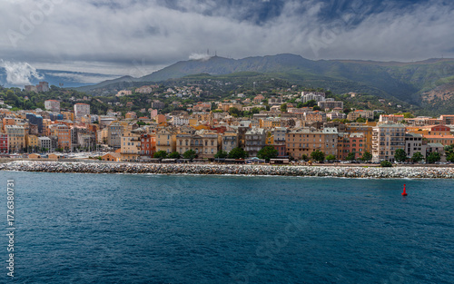 View of Bastia from the sea