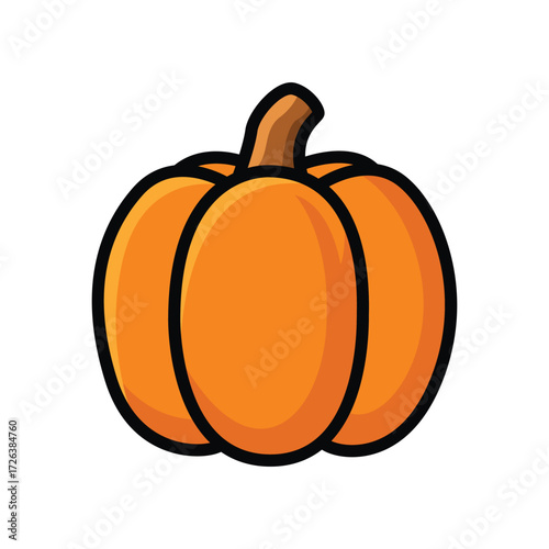 Happy Cartoon Autumn Pumpkin Art