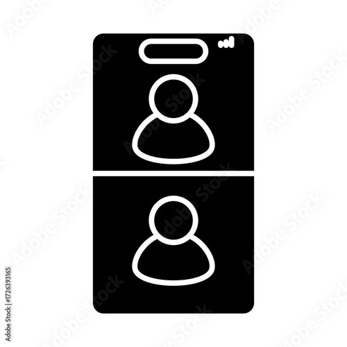 video call glyph icon