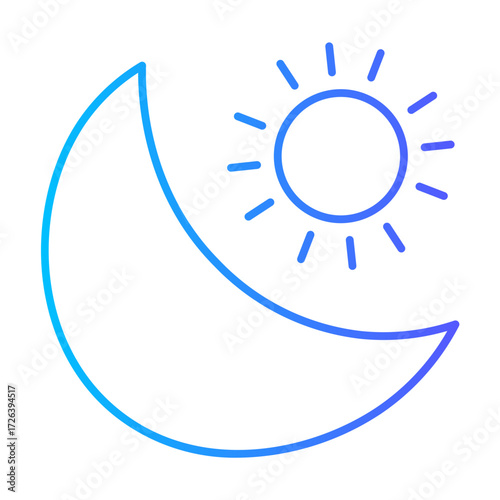 day and night gradient icon