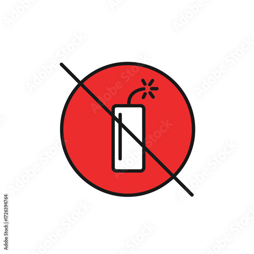 Do Not Dispose of Trash icon indicating prohibited waste disposal and environmental protection
