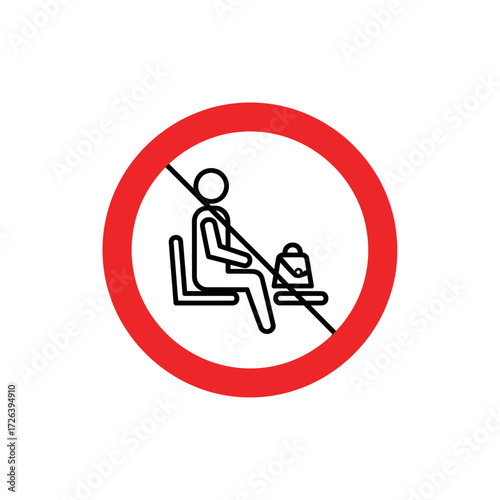 Do Not Dispose of Trash icon indicating prohibited waste disposal and environmental protection