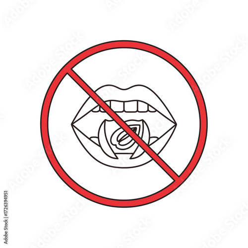 Do Not Dispose of Trash icon indicating prohibited waste disposal and environmental protection