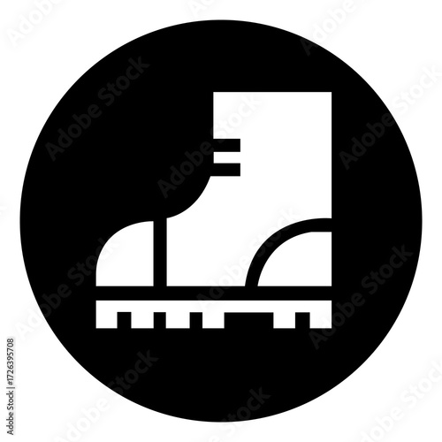 Steel Toe Shoes Symbol Sign ,Vector Illustration, Isolate On White Background Label.EPS10