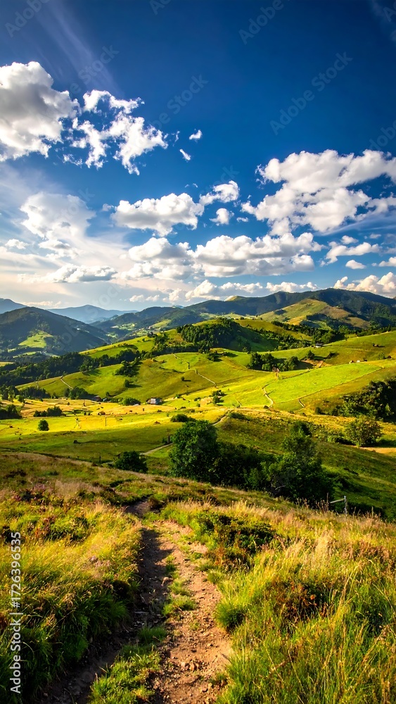 Obraz premium A scenic mountain path