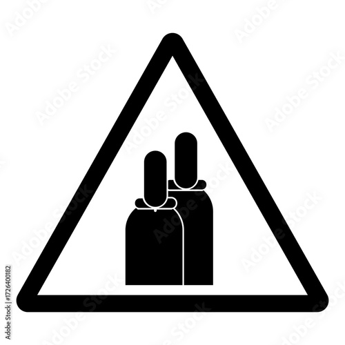 Compressed Gas Symbol Sign ,Vector Illustration, Isolate On White Background Label.EPS10
