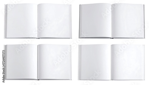 Wallpaper Mural Blank open books Torontodigital.ca