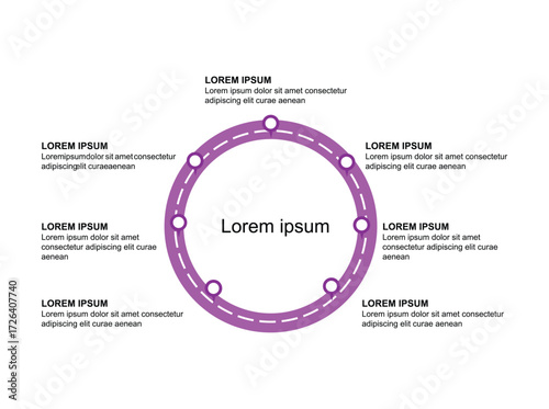 Vector infographic template illustrating a modern business process workflow. This flat design diagram features step-by-step processes with icons, arrows, and text placeholders. Ideal8