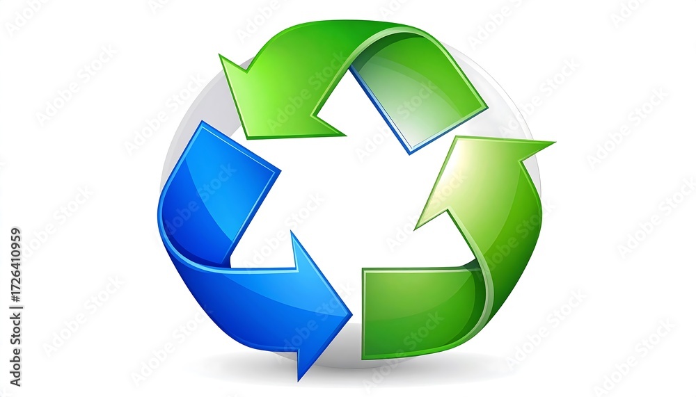 Obraz premium Circular recycling symbol