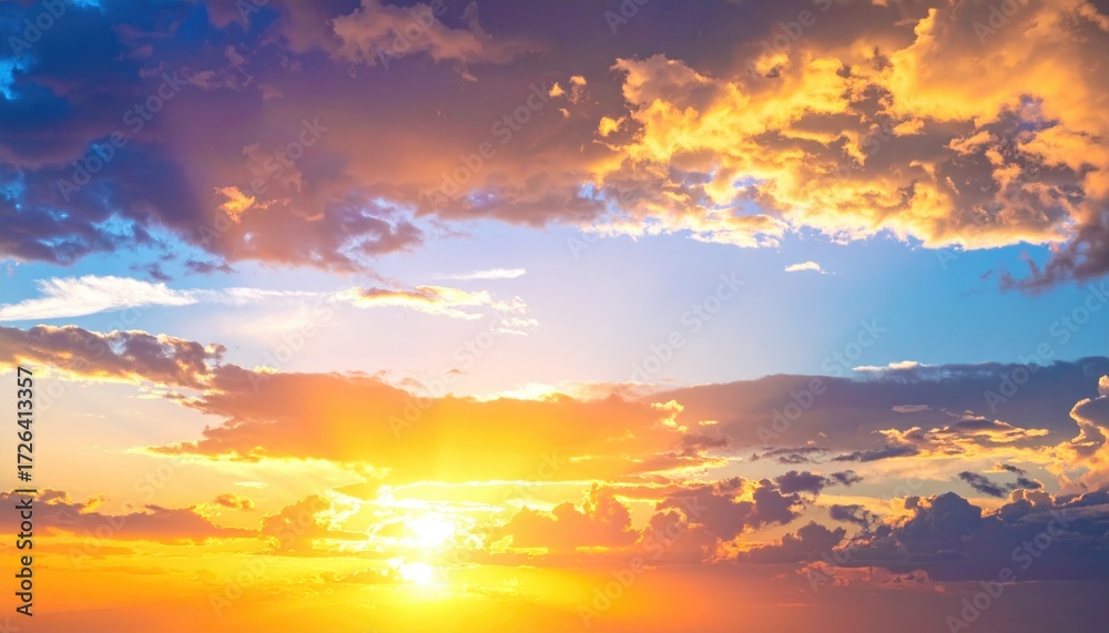 Obraz premium Dramatic sunset sky