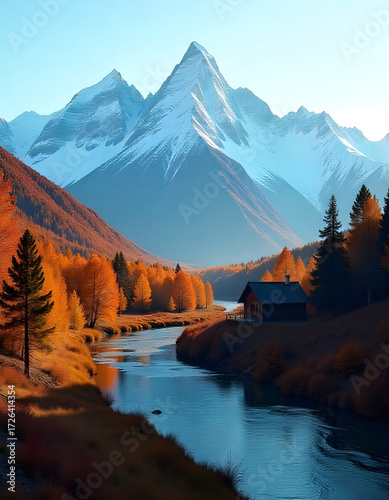 Golden Foliage of the Ural Wilderness