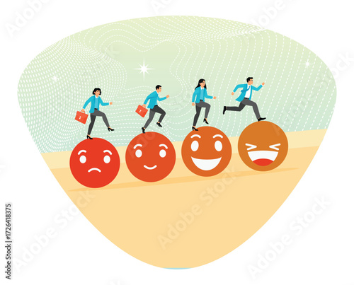 Emotional intelligence concept to improve success.