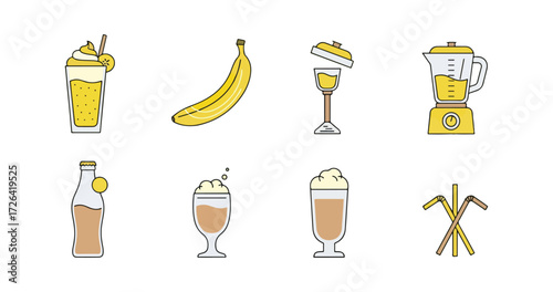 Beverage preparation icons