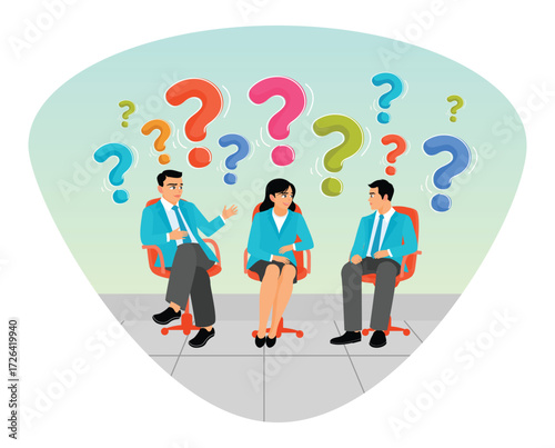 The concept of asking questions for help or solutions.