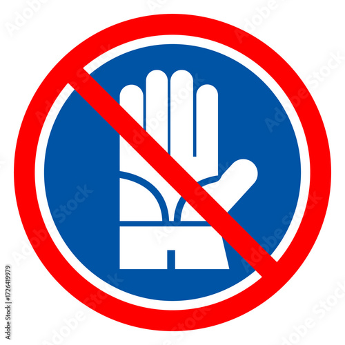Wear Gloves Protection Symbol Sign ,Vector Illustration, Isolate On White Background Label.EPS10