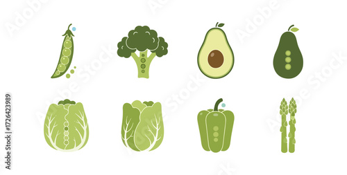 Collection of green vegetables