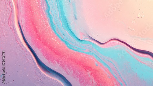 Abstract flowing colors design