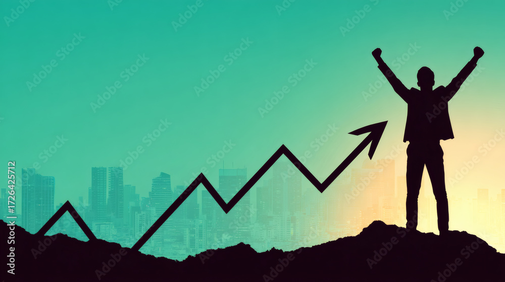 Fototapeta premium Business Success and Growth