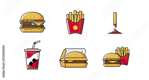 Fast food icons