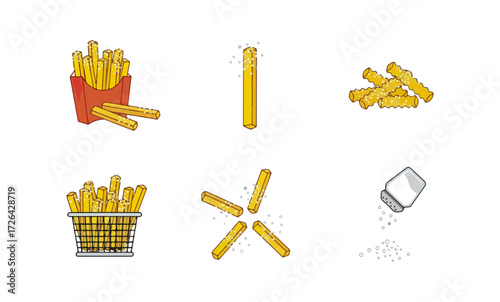 French fries with salt