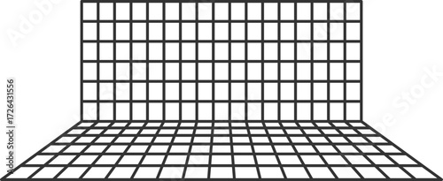 그리드-격자-선-메쉬-라인-모눈종이-그래프 페퍼-3d