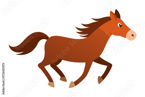 vector illustration of a horse