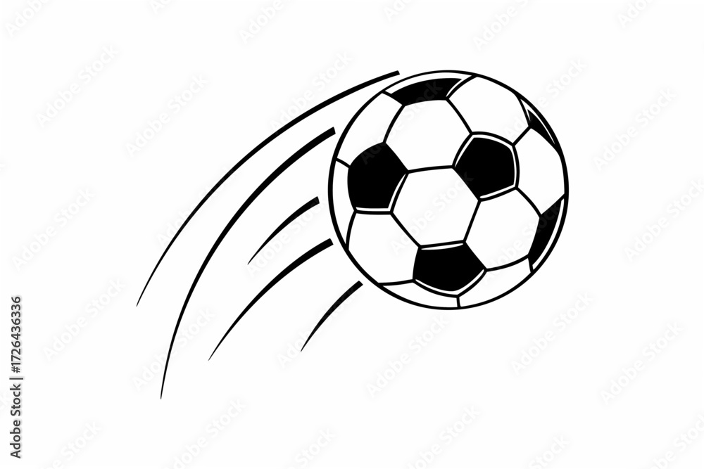 Fototapeta premium soccer ball vector illustration