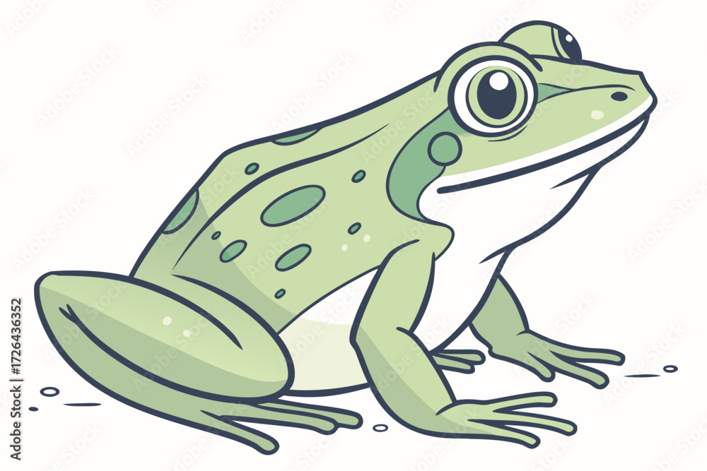 Fototapeta premium frog on a leaf