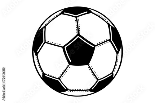soccer ball isolated on white