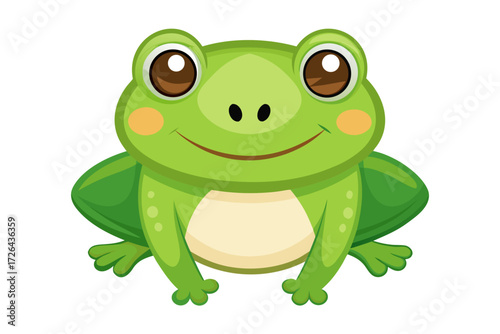 green frog cartoon