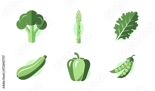 Variety of green vegetables