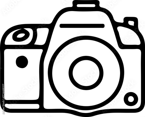 Camera Icon in Flat Style – Photo Camera Vector Illustration