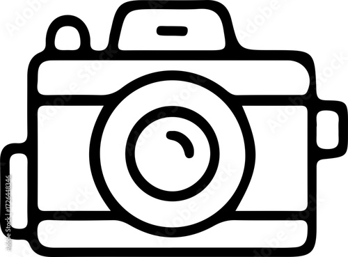 Camera Icon in Flat Style – Photo Camera Vector Illustration