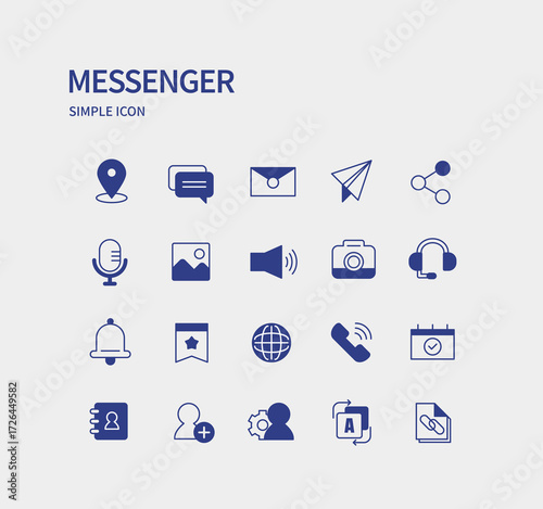 심플 컬러 아이콘 세트 08
