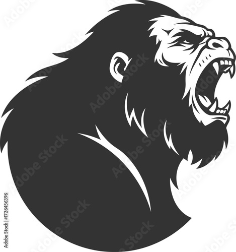 Animal vector bigfoot silhouette black illustration