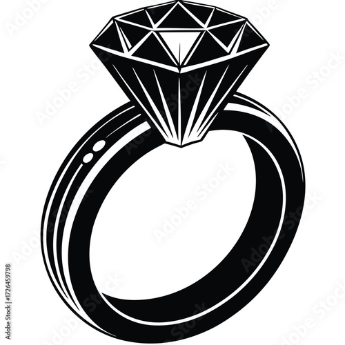 diamond engagement ring  isolated on white backgro (1).eps