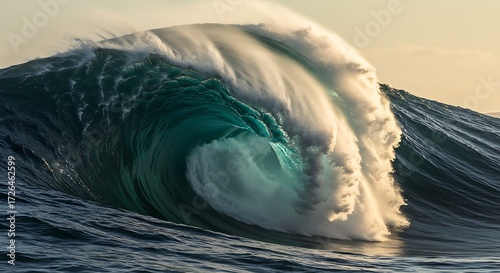 Fototapeta Naklejka Na Ścianę i Meble -  Powerful ocean wave