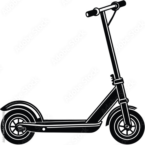 electric scooter vector on white background (1).eps