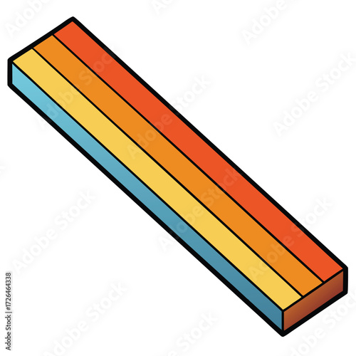 colored pencils isolated on white background