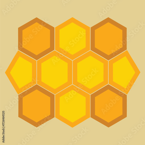 vector background with honeycombs