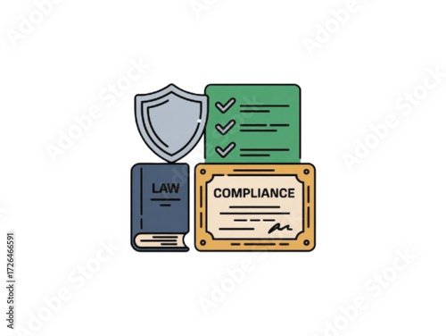 Legal fees and billing outline icons set – hourly rate clock, lawyer retainer agreement contract, attorney billing invoice receipt, hand receiving cash payment, line art vector