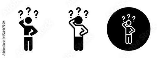 Questions Icon Collection Glyph & Mixed Style
