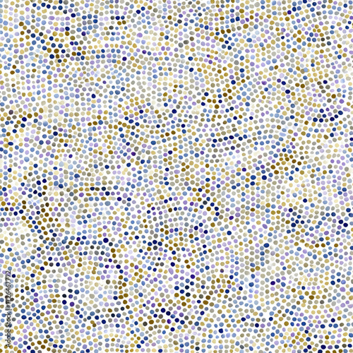 Soft Blue Watercolor Dots Seamless Pattern for Background Design