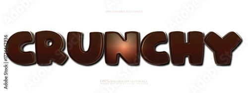 chocolate text effect editable food snack text style