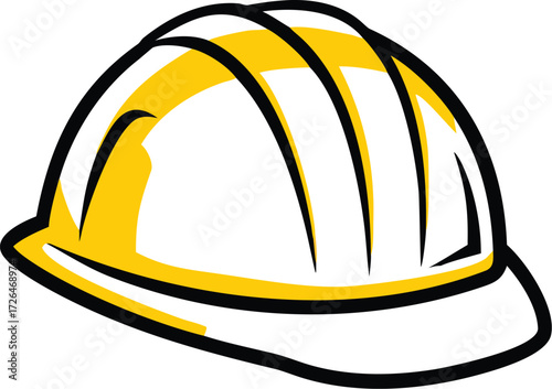 industrial hard hat helmet silhouette vector on wh (1).eps