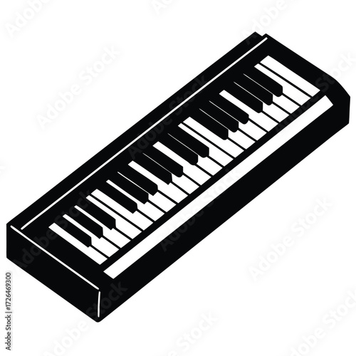 piano keys vector illustration