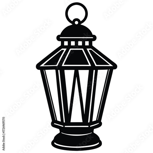 lantern vector illustration on white background.eps