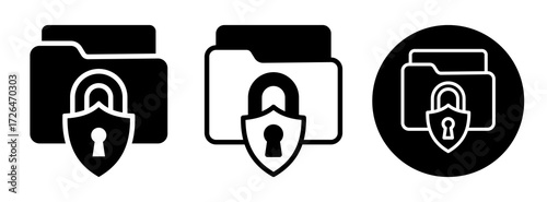 Confidential Icon Collection Glyph & Mixed Style